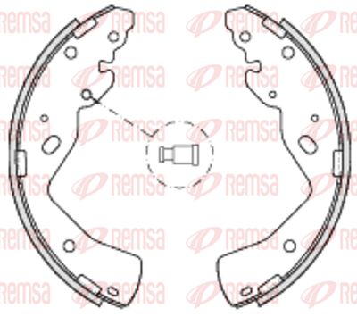 423200 REMSA Комплект тормозных колодок
