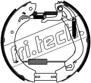 16453 fri.tech. Комплект тормозных колодок