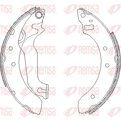 405700 REMSA Комплект тормозных колодок