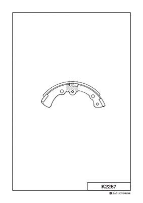 K2267 MK Kashiyama Комплект тормозных колодок