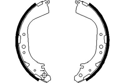 KBS7432 KAVO PARTS Комплект тормозных колодок