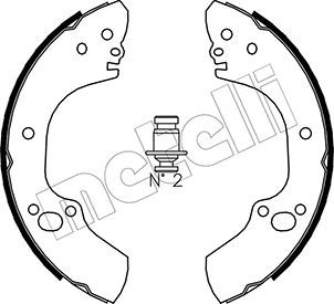 530312 METELLI Комплект тормозных колодок