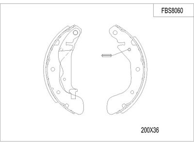 FBS8060 FI.BA Комплект тормозных колодок