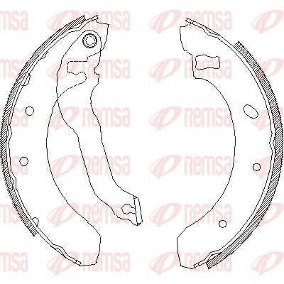 439500 REMSA Комплект тормозных колодок