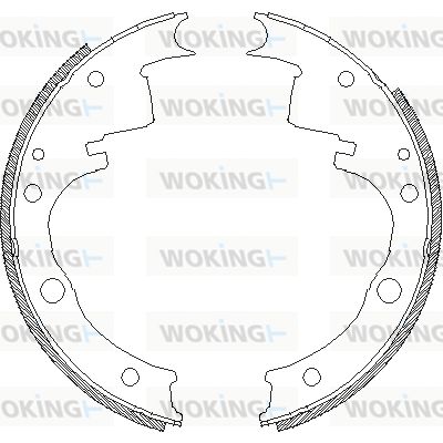Z410900 WOKING Комплект тормозных колодок