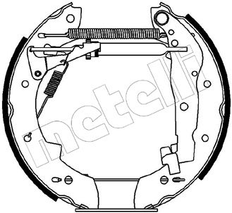 510106 METELLI Комплект тормозных колодок