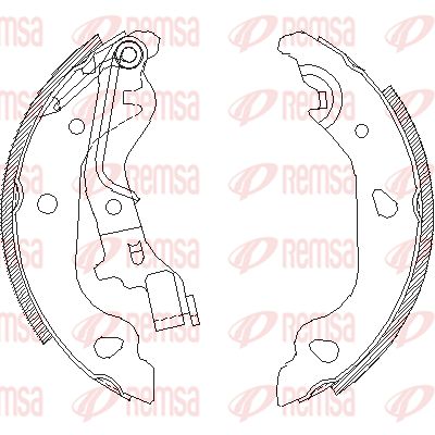 409800 REMSA Комплект тормозных колодок