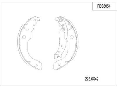 FBS8054 FI.BA Комплект тормозных колодок