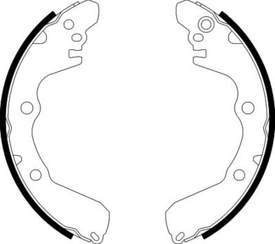 8DB355001521 HELLA Комплект тормозных колодок