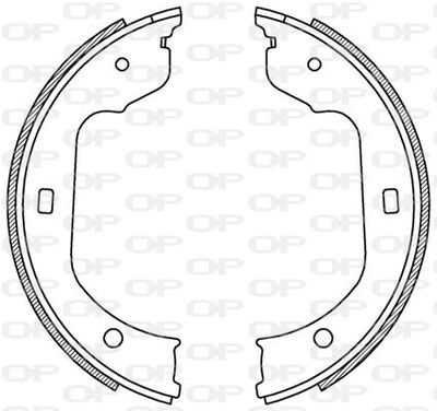 BSA221300 OPEN PARTS Комплект тормозных колодок