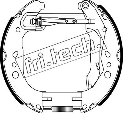 16505 fri.tech. Комплект тормозных колодок