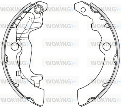 Z425100 WOKING Комплект тормозных колодок