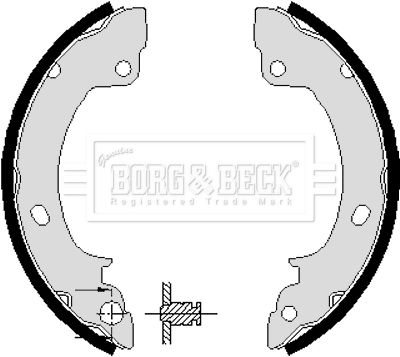 BBS6100 BORG & BECK Комплект тормозных колодок