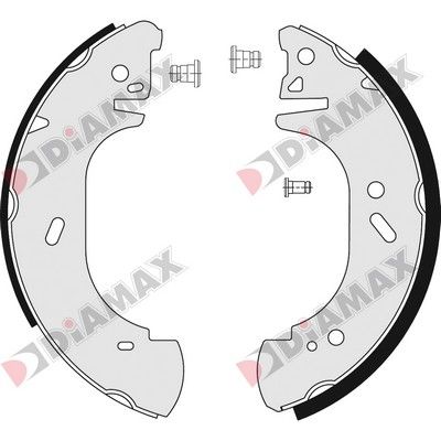 N01043 DIAMAX Комплект тормозных колодок