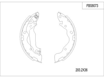 FBS8073 FI.BA Комплект тормозных колодок