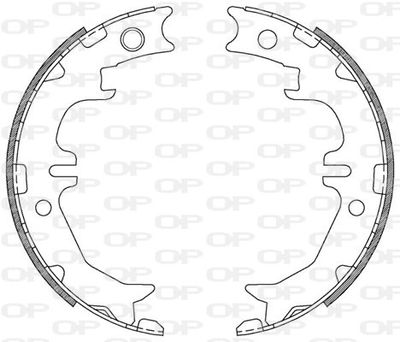 BSA221400 OPEN PARTS Комплект тормозных колодок