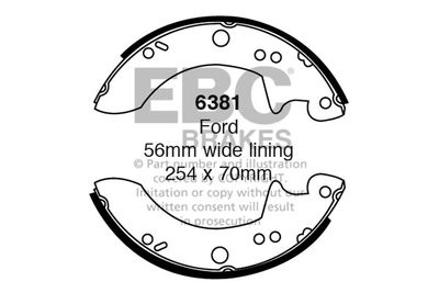 6381 EBC Brakes Комплект тормозных колодок