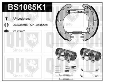 BS1065K1 QUINTON HAZELL Комплект тормозных колодок