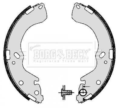 BBS6277 BORG & BECK Комплект тормозных колодок