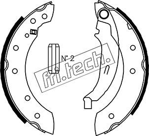 1088222 fri.tech. Комплект тормозных колодок