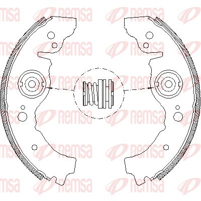 403200 REMSA Комплект тормозных колодок