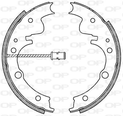 BSA204600 OPEN PARTS Комплект тормозных колодок