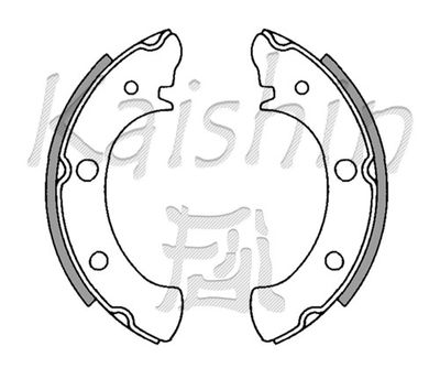 K7711 KAISHIN Комплект тормозных колодок