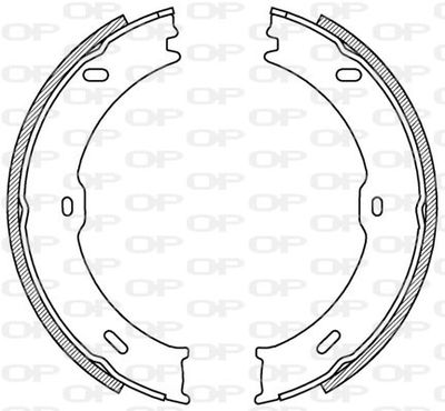 BSA221700 OPEN PARTS Комплект тормозных колодок