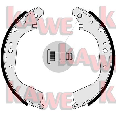 05280 KAWE Комплект тормозных колодок