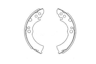 KBS7421 KAVO PARTS Комплект тормозных колодок