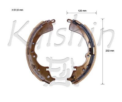 K2335 KAISHIN Комплект тормозных колодок