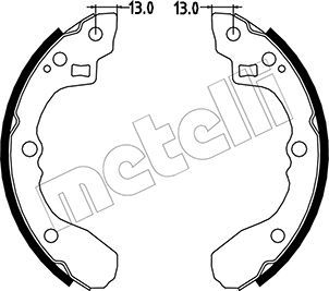 530213 METELLI Комплект тормозных колодок