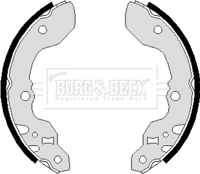 BBS6048 BORG & BECK Комплект тормозных колодок