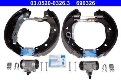 03052003263 ATE Комплект тормозных колодок