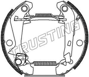 6015 TRUSTING Комплект тормозных колодок