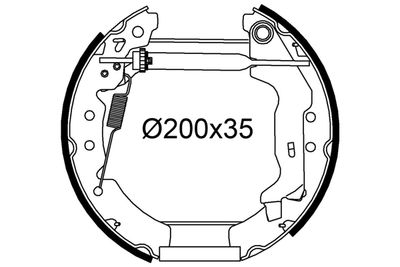 554958 VALEO Комплект тормозных колодок