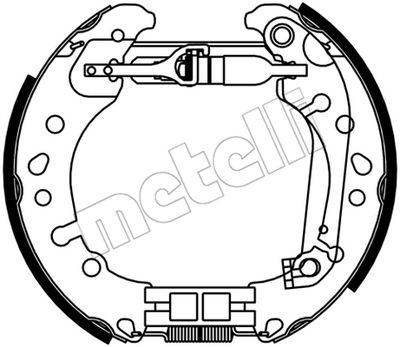 510530 METELLI Комплект тормозных колодок