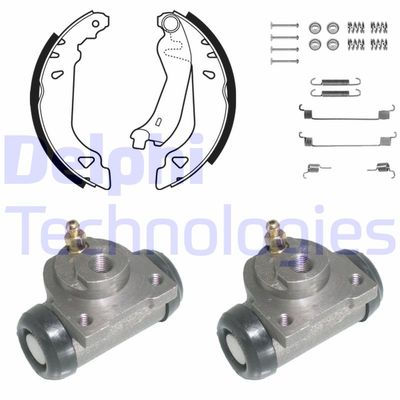 881 DELPHI Комплект тормозных колодок