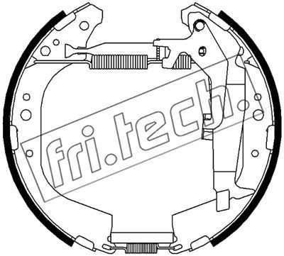 16524 fri.tech. Комплект тормозных колодок