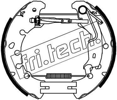 16481 fri.tech. Комплект тормозных колодок