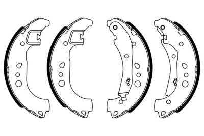 0986487959 BOSCH Комплект тормозных колодок