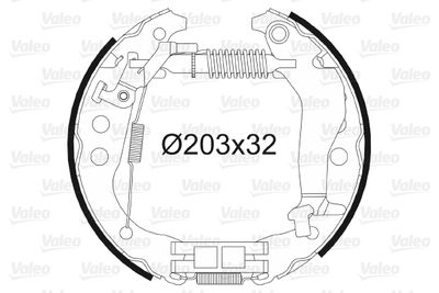 554893 VALEO Комплект тормозных колодок