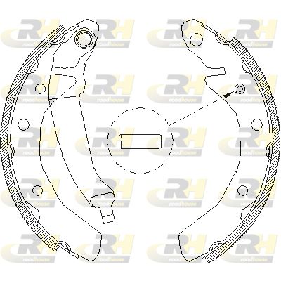 408600 ROADHOUSE Комплект тормозных колодок