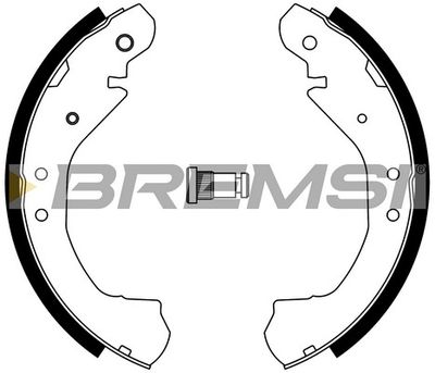 GF4654 BREMSI Комплект тормозных колодок