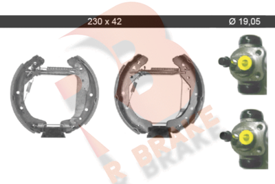 79RBKT0084 R BRAKE Комплект тормозных колодок