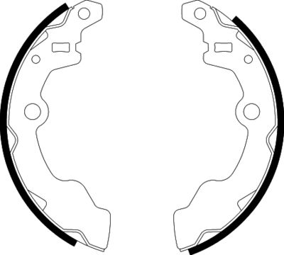 8DB355003061 HELLA Комплект тормозных колодок