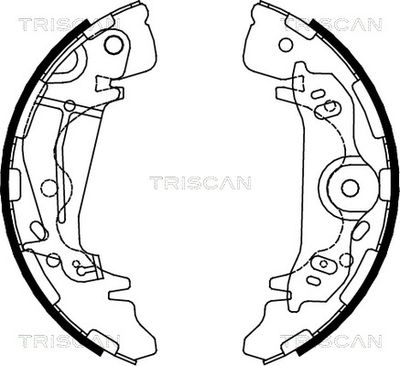 810043017 TRISCAN Комплект тормозных колодок