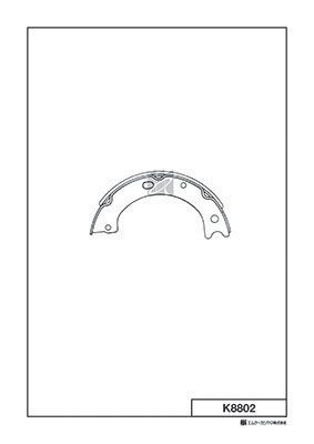 K8802 MK Kashiyama Комплект тормозных колодок