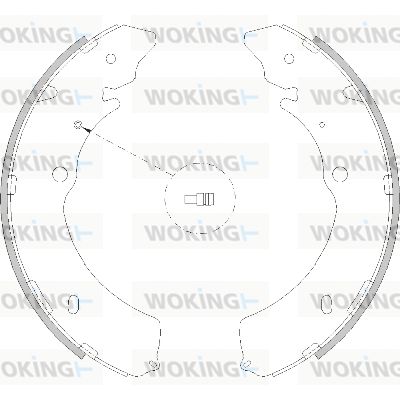 Z421600 WOKING Комплект тормозных колодок