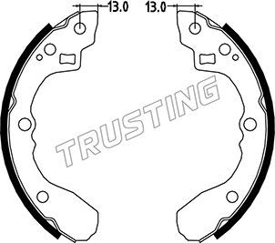 049147 TRUSTING Комплект тормозных колодок